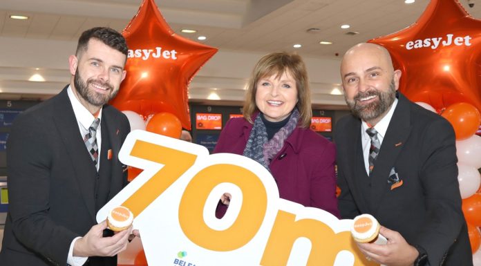 EasyJet Celebrates 70 Million Passengers at Belfast International Airport