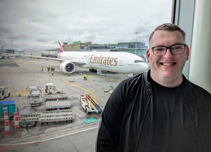 Andrew Buckey (Club Travel) on Emirates fam trip to Dubai