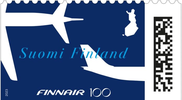 Finnair Commemorated with National Stamp to Celebrate 100 Years in Business
