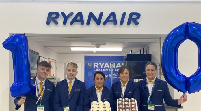 Ryanair Celebrates 10 Million Passengers Through Ireland West Airport Knock