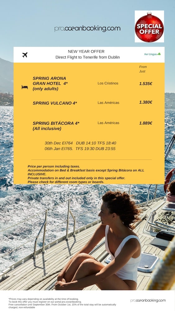 Christmas offers with Oceanbooking