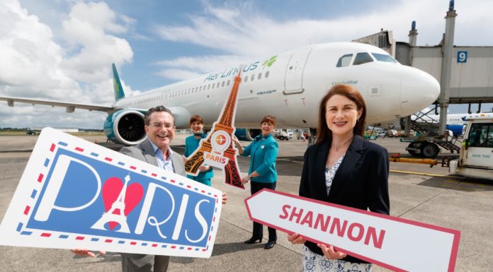 Aer Lingus Launches New Shannon-Paris Charles de Gaulle Route Shannon-Paris Charles de Gaulle Route