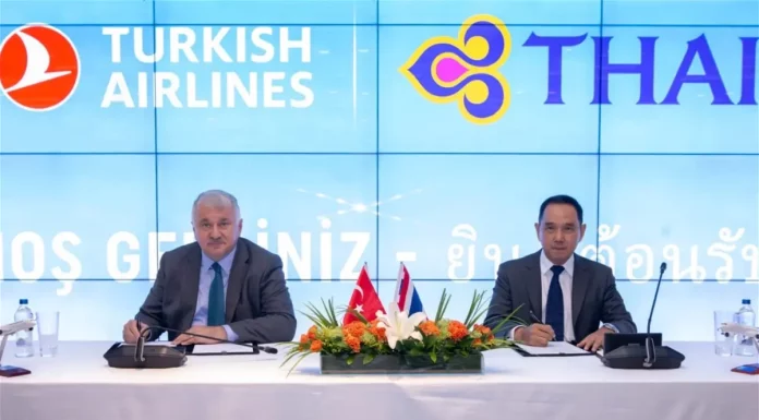 Turkish Airlines Signs Joint Venture Agreement with Thai Airways to Boost Europe-Asia Connectivity Turkish Airlines Thai Airways joint venture