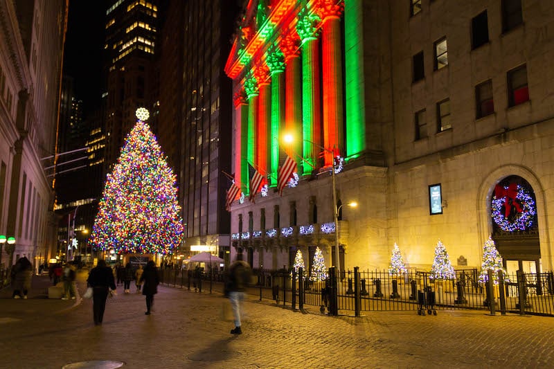 Christmas Tree, Wall Street, NYC