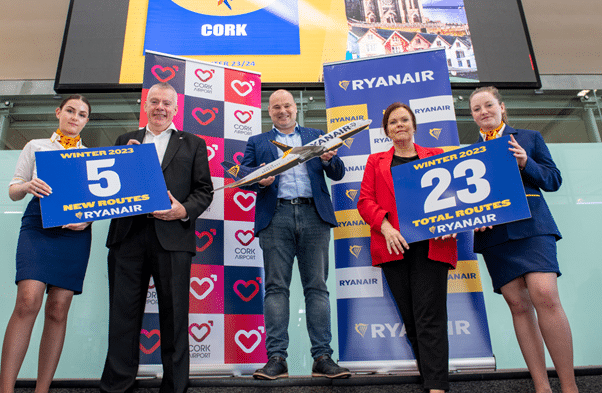 Ryanair Launches 5 New Routes At Cork Airport As Part Of Winter ...