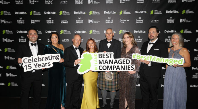 Topflight Named One of Ireland’s Best Managed Companies at Awards