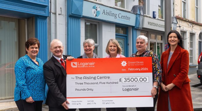 Loganair Donates £3,500 from Sustainability Fund to Co Fermanagh Charity
