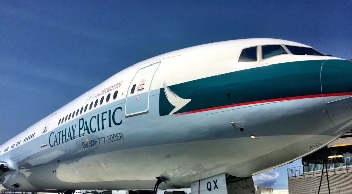Cathay Pacific Passenger Numbers Up 19%