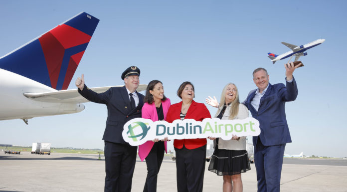Dublin Airport Formally Welcomes Start of Delta Air Lines’ Dublin to Minneapolis Route