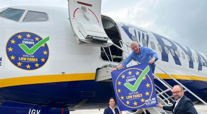 Ryanair Canvasses EU Citizens to Vote in European Elections, in Bid to Support Low Fares Travel