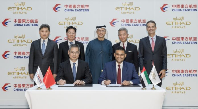 Etihad and China Eastern Airlines Sign Historic First Commercial Joint-Venture Between a Chinese and Middle Eastern Airline