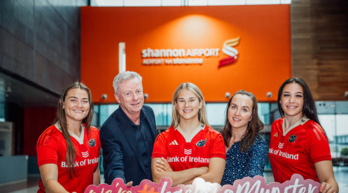 Shannon Airport Becomes Official Partner of Munster Women’s Rugby Team