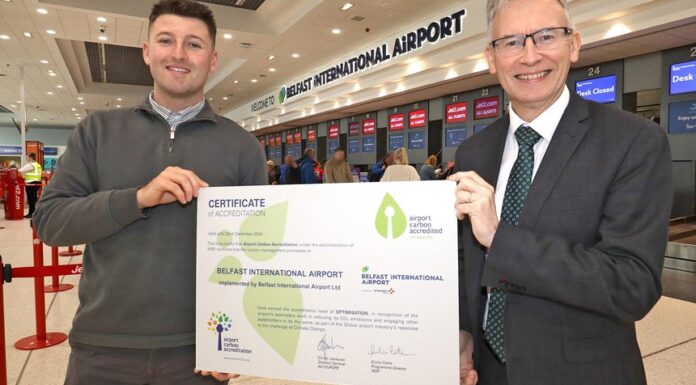 Belfast International Airport Achieves Level 3 Status in Airport Carbon Accreditation Scheme