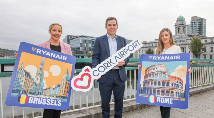 Ryanair Launches 2 New Routes From Cork as Part of Winter 2024 Schedule