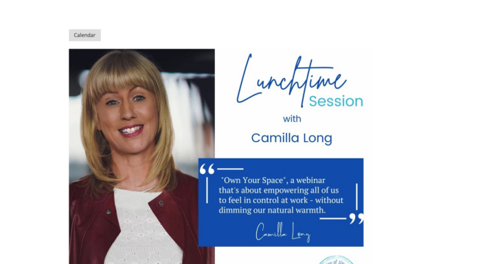 AWTE Lunchtime Session on Today, Tues, 29 Oct – Own Your Own Space