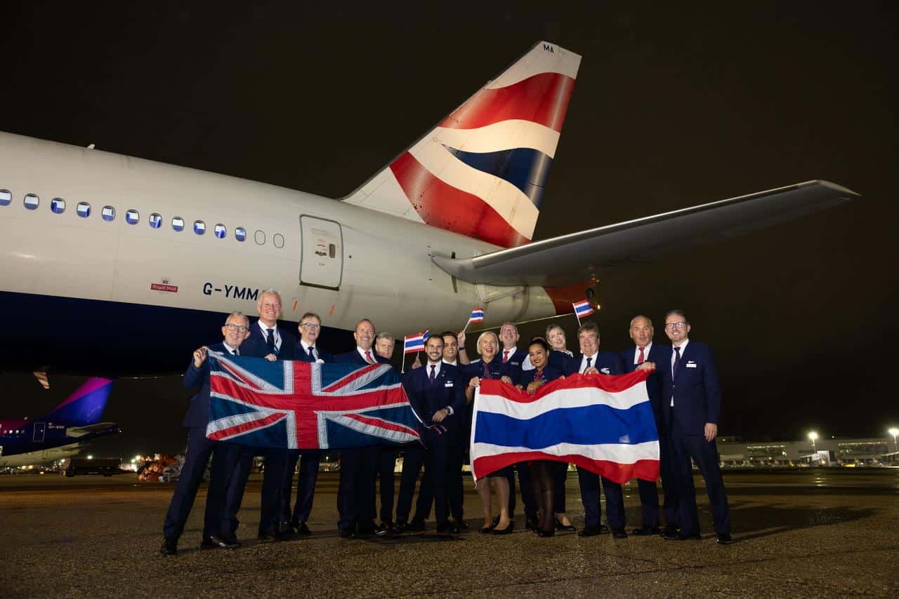 British Airways Resumes Direct London to Bangkok Flights After 4 Years; Confirms Kuala Lumpur Resumption Plan