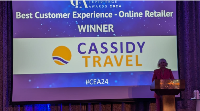 Cassidy Travel Wins Big at Customer Experience Awards 2024