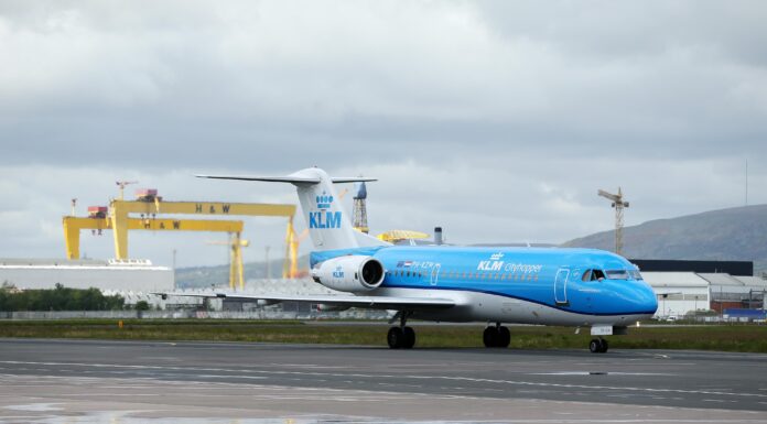 KLM Double Daily Service from Belfast City Airport to Amsterdam Takes Off