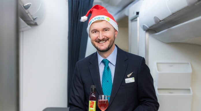 Aer Lingus Adds Christmas Magic to Onboard Menu, Inflight Entertainment and Passenger Lounges