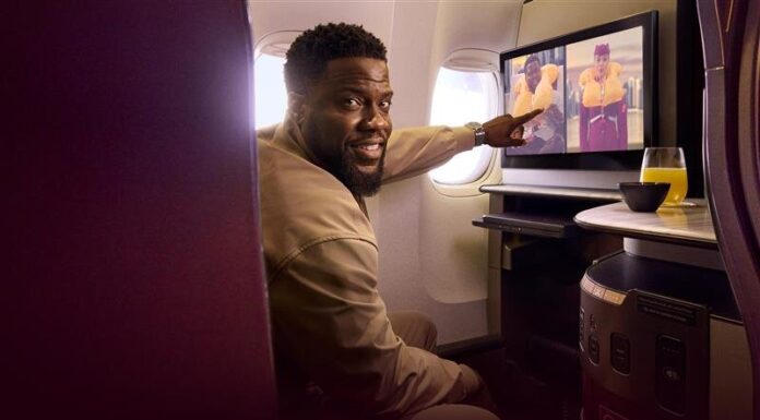Qatar Airways Signs Up Comedian Kevin Hart to Front New Inflight Safety Video