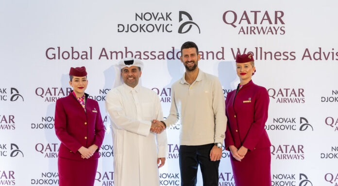 Qatar Airways Names Tennis Legend Novak Djokovic Global Ambassador & Wellness Advisor
