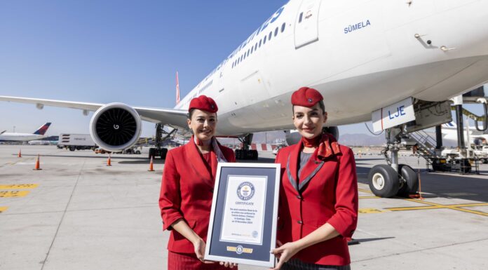 Turkish Airlines Recognised by Guinness World Records for Flying to More Countries than any Other Airline