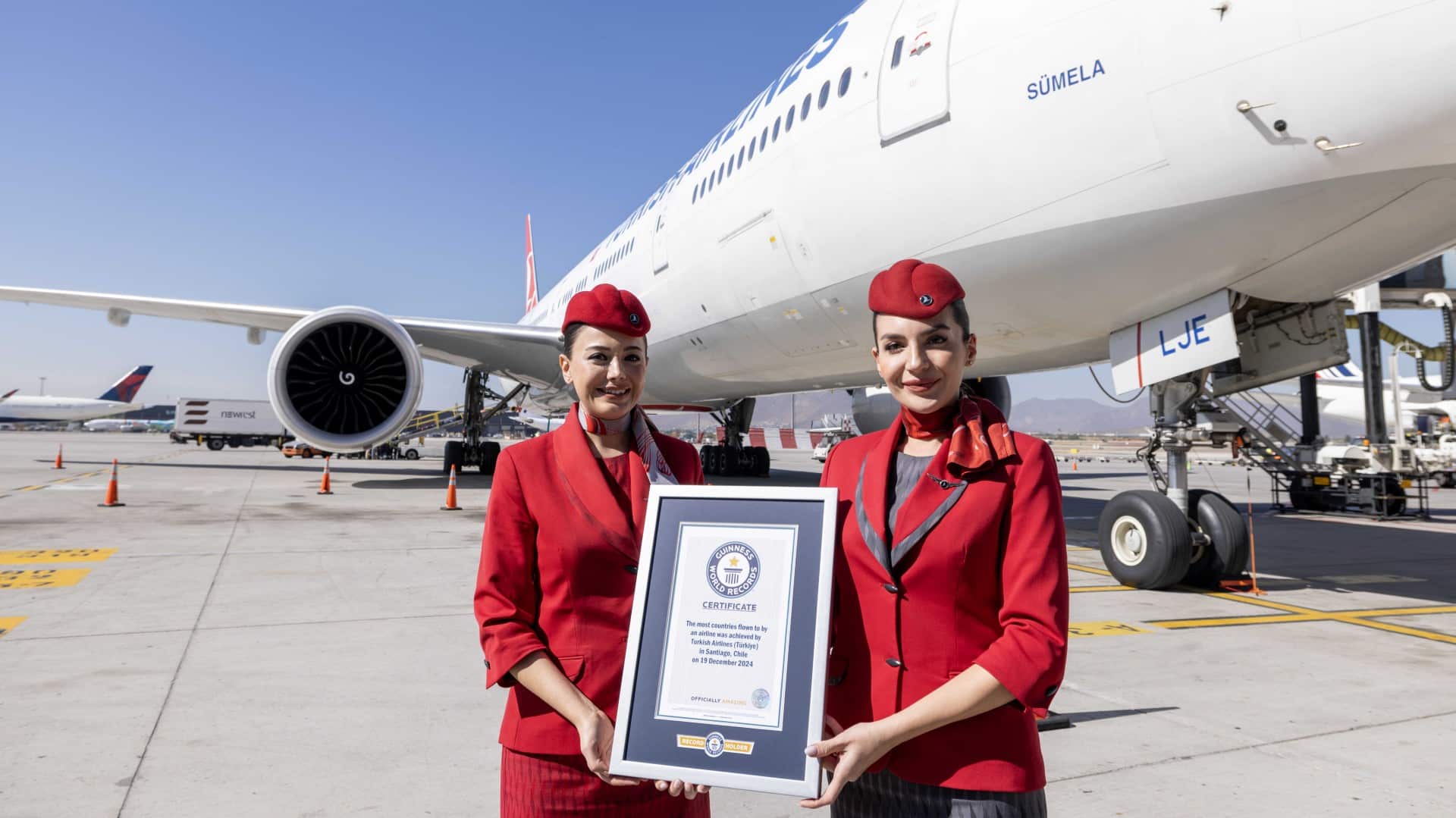 Turkish Airlines Recognised by Guinness World Records for Flying to More Countries than any Other Airline