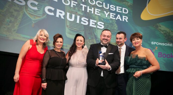 Winners of the Irish Travel Industry Awards 2025 with Headline Sponsor, MSC Cruises