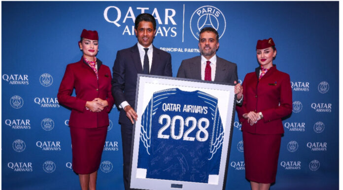 Qatar Airways Extends Commercial Partnership with Paris Saint-Germain to 2028