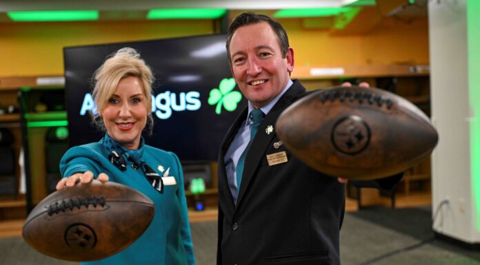 Aer Lingus Signs 4-Year Partnership with Pittsburgh Steelers as NFL to Debut in Dublin