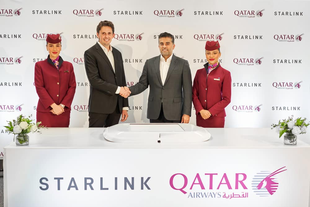 Qatar Airways Reaches Halfway of Starlink WiFi Fleet Retrofit 70% Ahead of Schedule