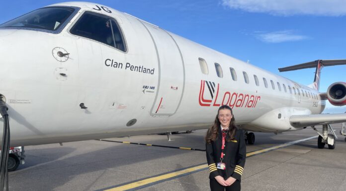 IWD: Loganair’s Rachel Gilmour Becomes One of Europe’s Youngest Pilots, at 26
