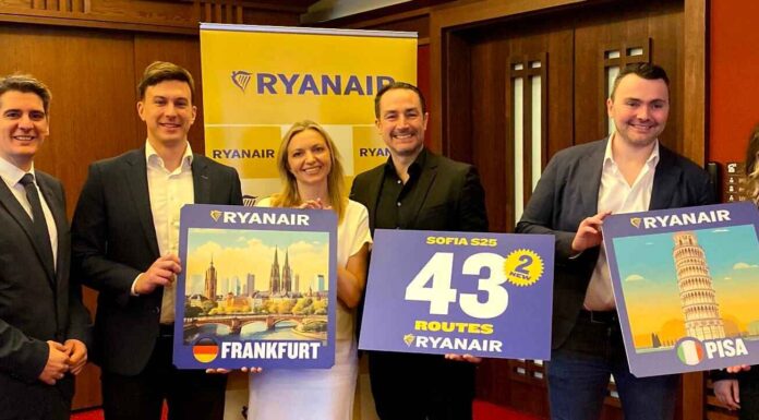 Ryanair Increases Frequency on Dublin to Sofia Route