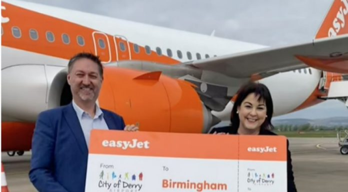 EasyJet Announces New Route from City of Derry to Birmingham