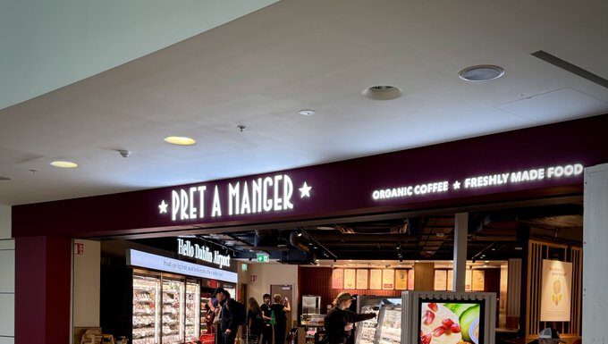 Pret A Manger Opens New Outlet in Dublin Airport’s Terminal 1