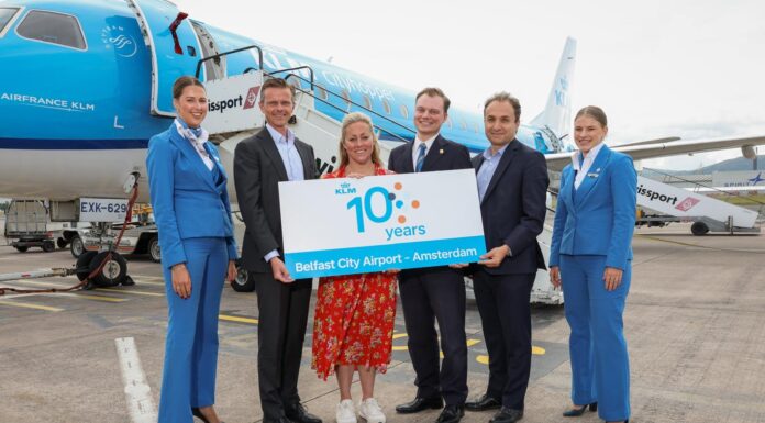 Belfast City Airport Marks 10 Years with KLM with Surge in Bookings