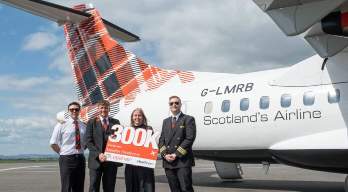 Loganair Hits 300,000th Passenger Milestone on Heathrow Routes