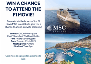 MSC Cruises F1 Movie