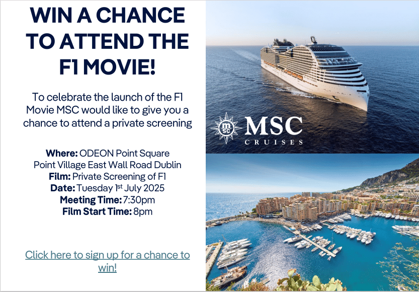 MSC Cruises F1 Movie