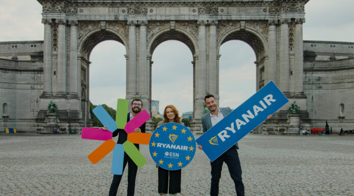 Ryanair Extends Partnership with Erasmus Student Network – for 9th Year – Into 2026