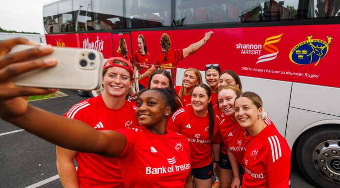 Shannon Airport and Munster Rugby Women’s Team Hit the Road Together for Interpro Final