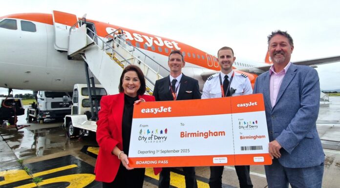 EasyJet Officially Starts New Derry to Birmingham Service