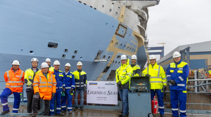 Royal Caribbean’s ‘Legend of the Seas’ Officially Touches Water for First Time