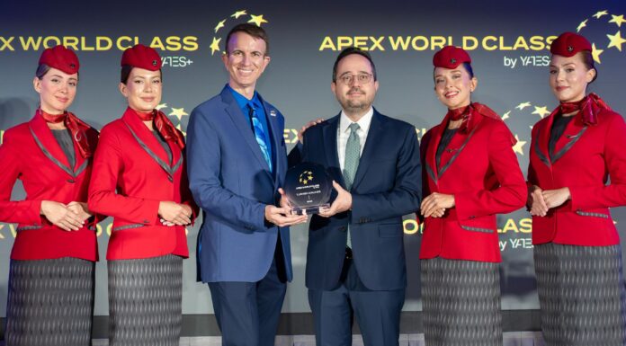 Turkish Airlines Awarded Prestigious ‘World Class’ Award by APEX for 5th Straight Year