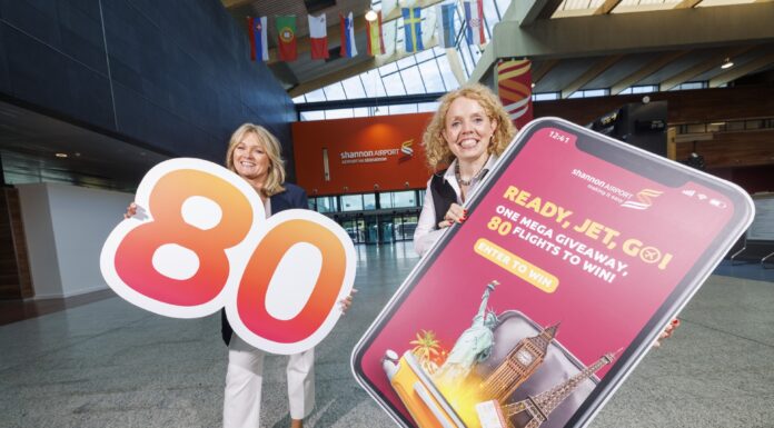 Shannon Airport Launches Flight Giveaway Deal to Mark 80th Anniversary of First Transatlantic Flight