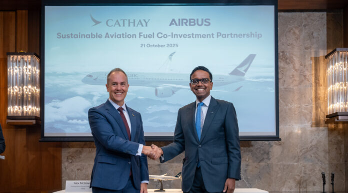 Airbus and Cathay Group Sign $70m SAF Investment Deal