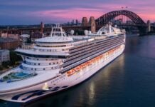 Princess Cruises’ ‘Crown Princess’ Sets Sail Following Drydock in Singapore