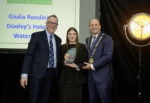 Giulia Rondini of Dooley’s Hotel, Waterford Named IHF South-East Employee of the Year