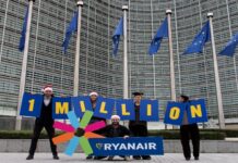 Ryanair Reaches 1 Million Passenger Milestone Through Erasmus Student Network Partnership
